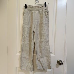 Light Beige faux linen set. Size small